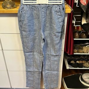 Nicole Miller 100% linen pants